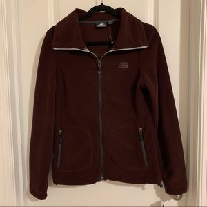 NWT New Balance Maroon Premium Micro Fleece Jacket, S